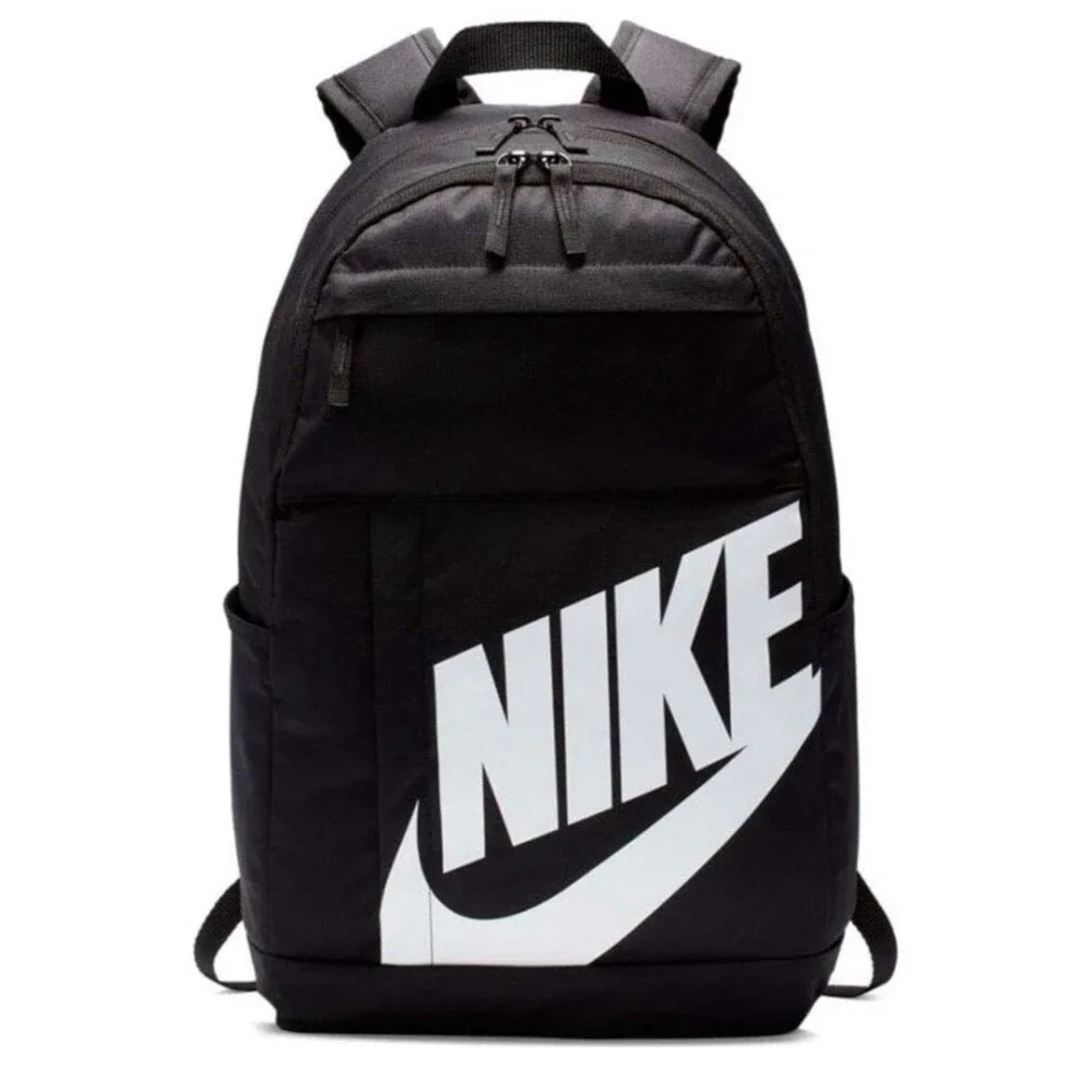 Nike Elemental 21L Backpack Black-White Swoosh Logo School/Work/Gym NWT